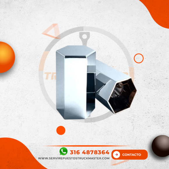 TAPA TUERCA PLANA LISA 33Mm ROSCA 2 580x580